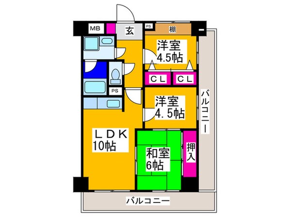 ファ－ロ新北島の物件間取画像